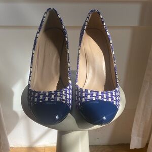 J Crew Collection Etta Cap Toe Tweed Pumps